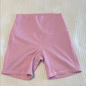 lululemon athletica Light Pink Bike Shorts